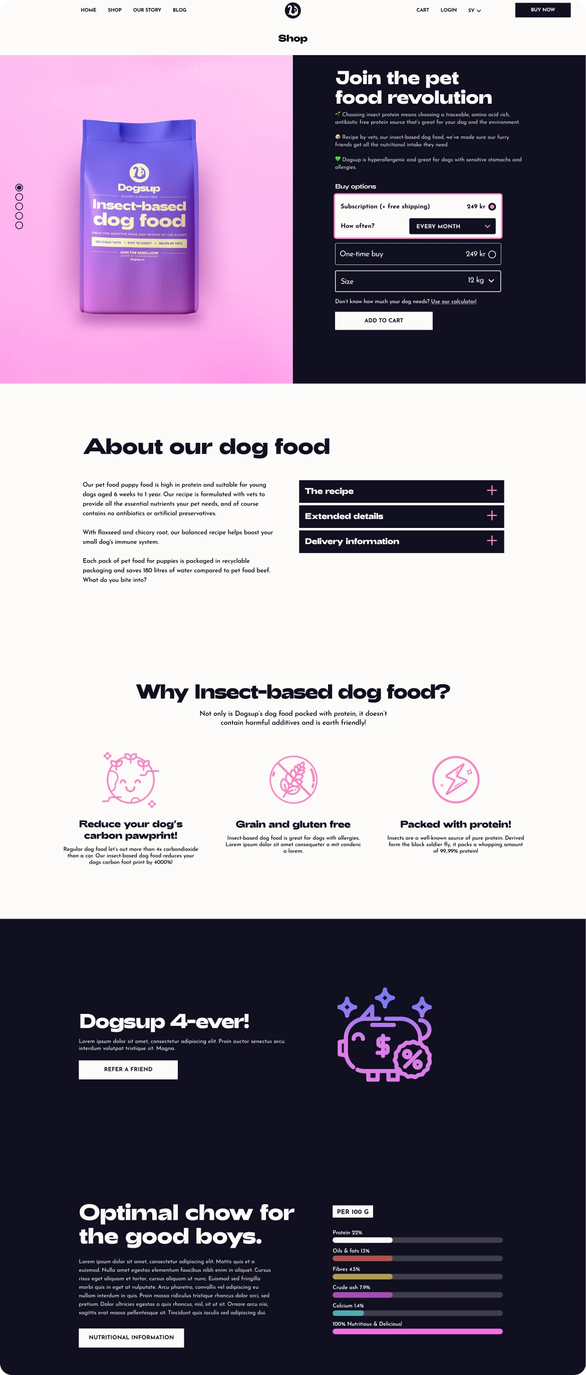 Dogsup website shop