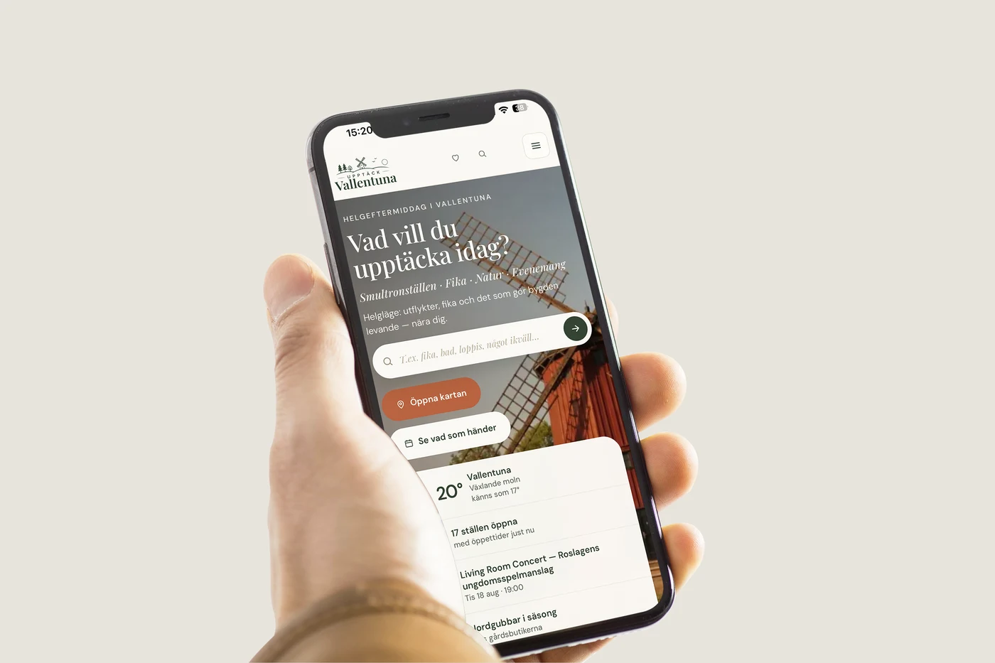 Upptäck Vallentuna i mobilen